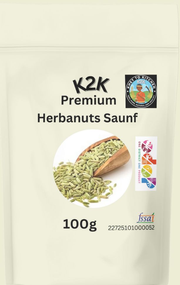 Herbanuts Saunf (Fennel Seeds) 100g