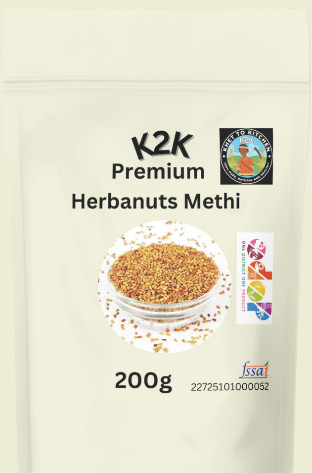 Herbanuts Methi (Fenugreek Seeds) 100g